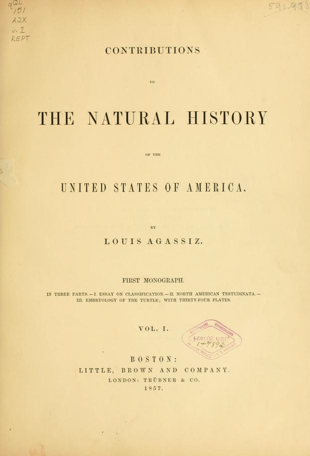 Media type: text, Agassiz 1857. Description: text